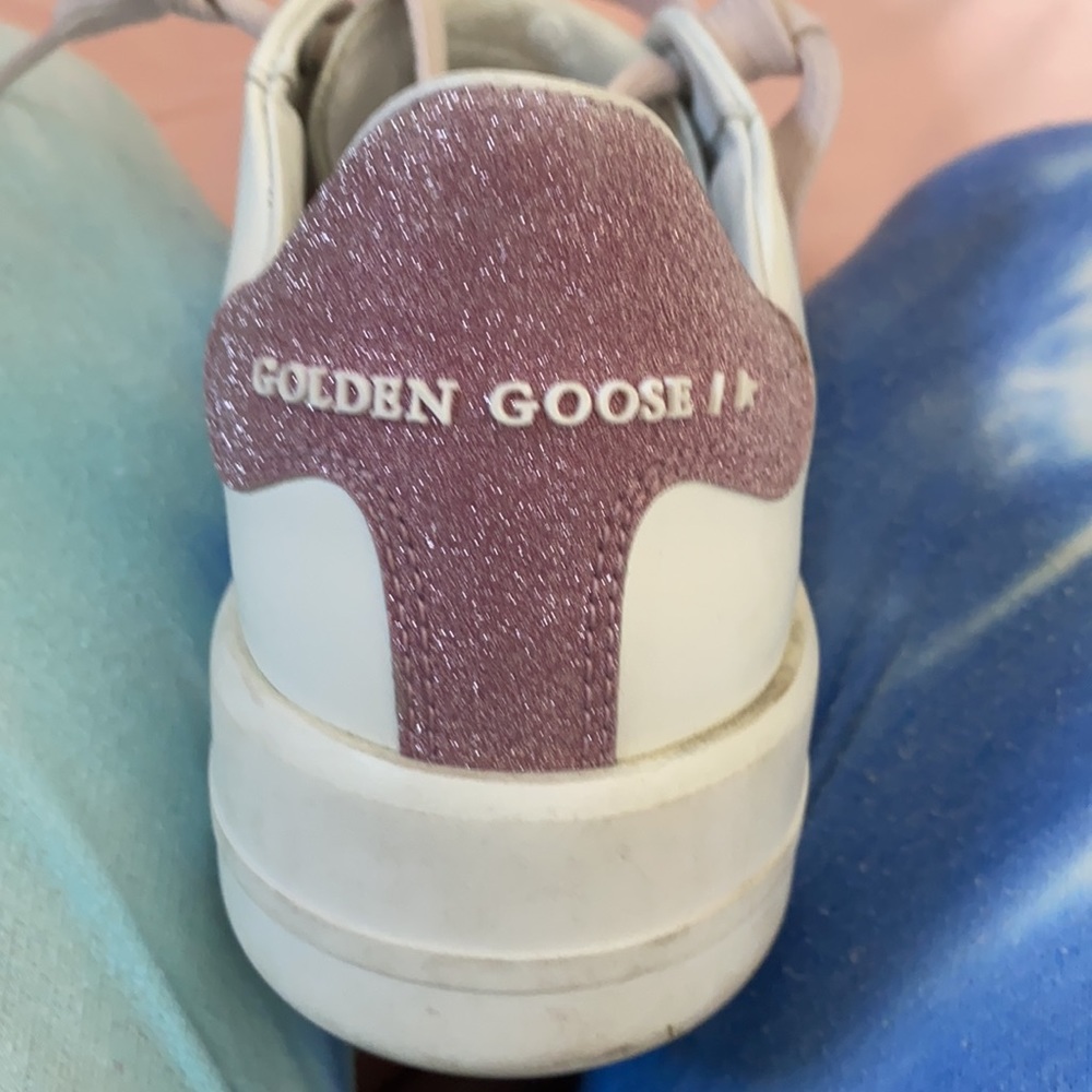 Size 7 White with Pink Glitter. Wore 3 times - Picture 3 of 10